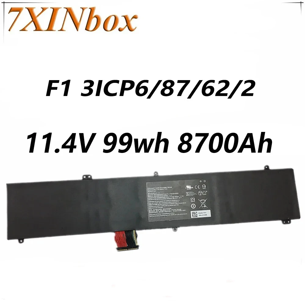 

7XINbox 11.4V 99wh 8700Ah Original Laptop Battery For RAZER F1 3ICP6/87/62/2 Game Battery AKKU