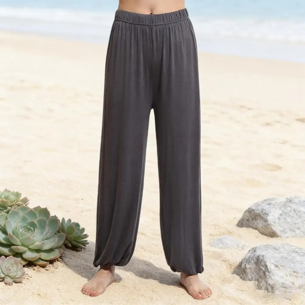 

Women Yoga Pants Elastic Loose Casual Cotton Yoga Dance Harem Pants Lady Ballet Dance Practice Bloomers Fitness Sport Dancewear