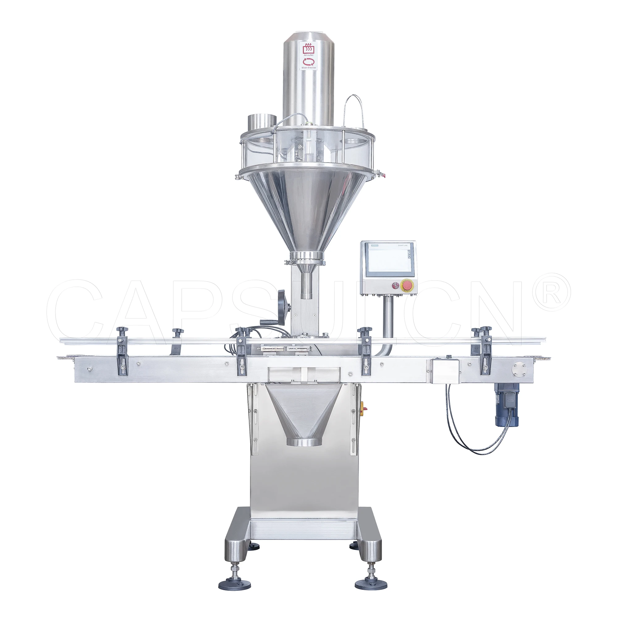 Fully automatic powder filling line