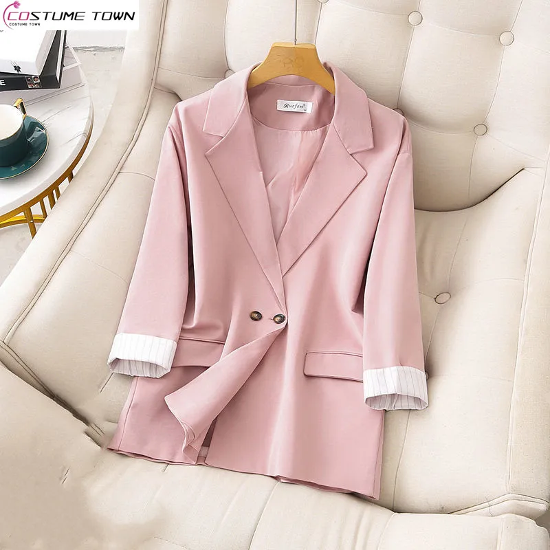 

Internet Famous Small Suit Jacket for Women 2024 New Autumn Loose Korean Version Retro Casual Temperament Short Suit Top