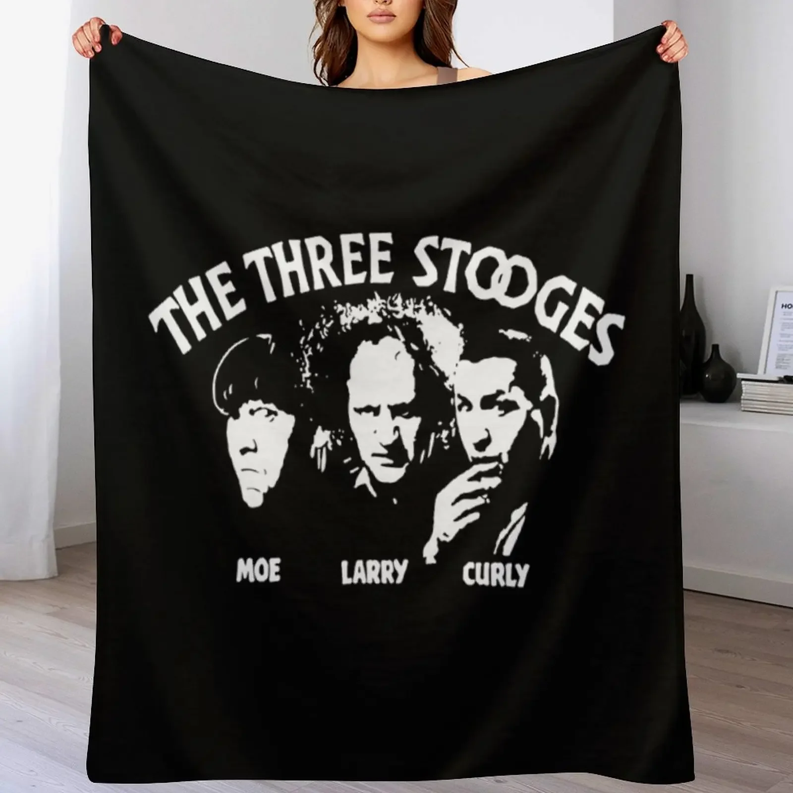 

Tts The Three Stooges T-ShirtAmerican Vaudeville Comedy 50s fans gifts T-Shirt_by alyseashlee37806_ (1) Throw Blanket