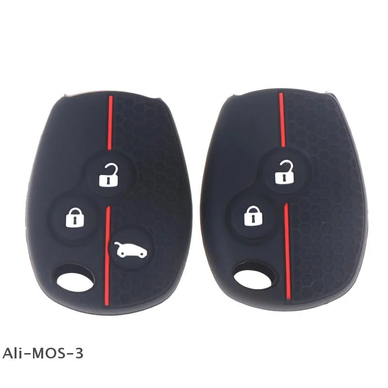 【S】1 قطعة حافظة مفاتيح السيارة السيليكون غطاء مفتاح السيارة عن بعد حامي مفتاح السيارة 2/3 أزرار مفتاح فوب غطاء مفاتيح الملحقات