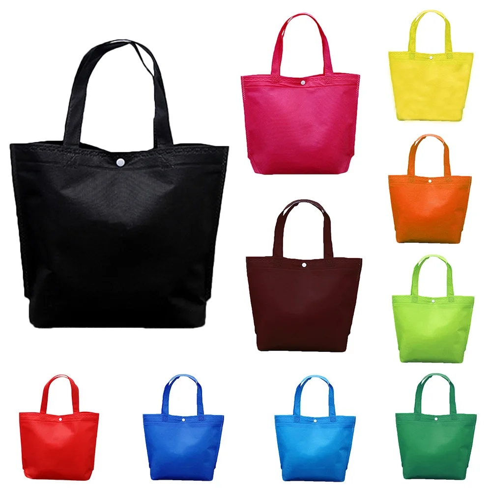 1 PC New Foldable Shopping Bag Reusable Tote Pouch Women Travel Storage Handbag Fashion Shoulder Bag Shopping Bags