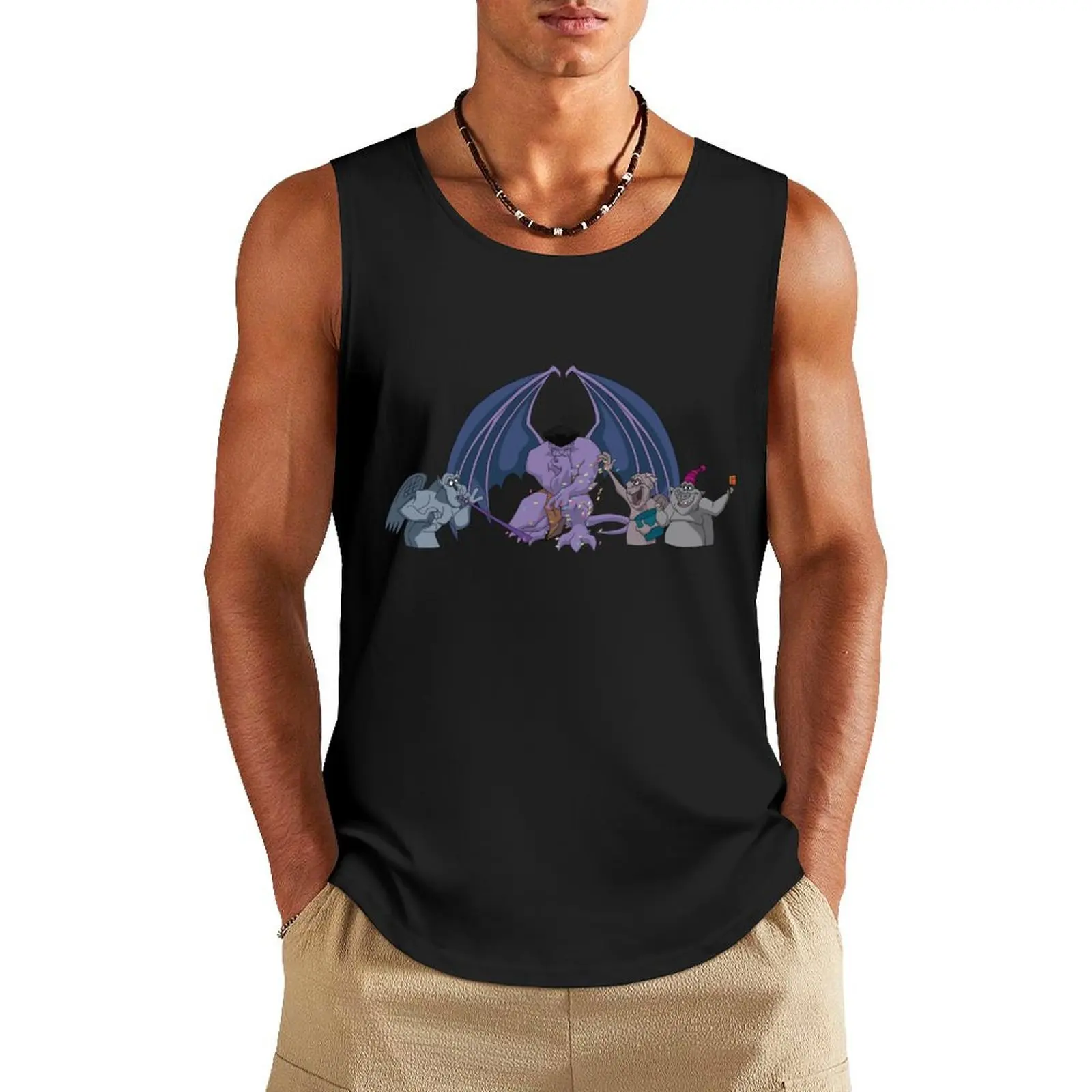 Gargoyles Tank Top Men's clothing sleeveless shirt man gym Men's fitness t-shirt