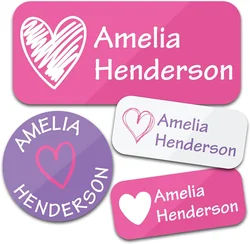 Nursery Custom Name Stickers 130 pcs Personalized Sticker Labels With Waterproof Name for Clothes, Lunch Boxes and School Labels