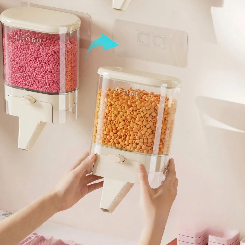 Fuse Bead Storage Box Home Figurines Accessories Large Capacity Beading Organizer No-drill Installation Wall Mounted Dispenser