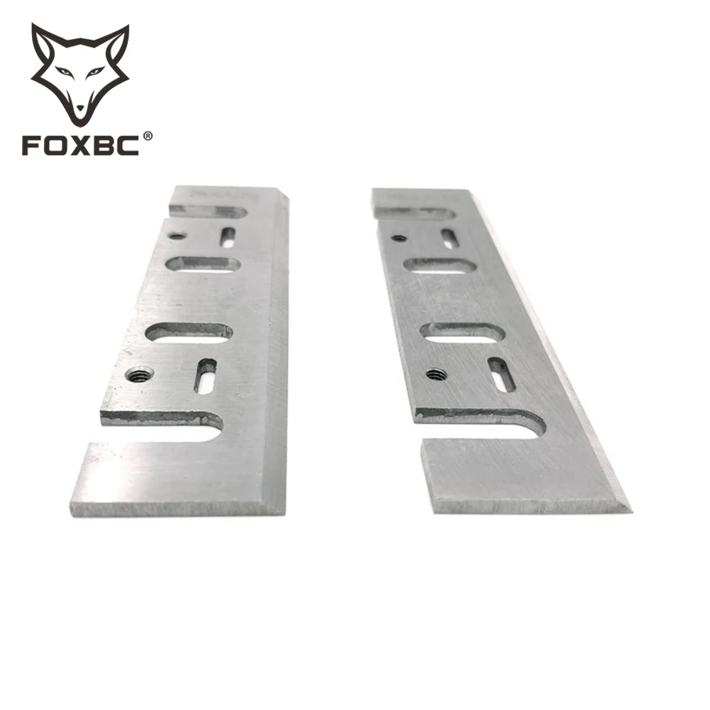 Lama per pialla FOXBC 110mm HSS per Makita 1911B 1912B 1002BA, Enkor, Interskol, Extol 8893403A, utensile elettrico per pialla 110x29x3mm 2 pezzi