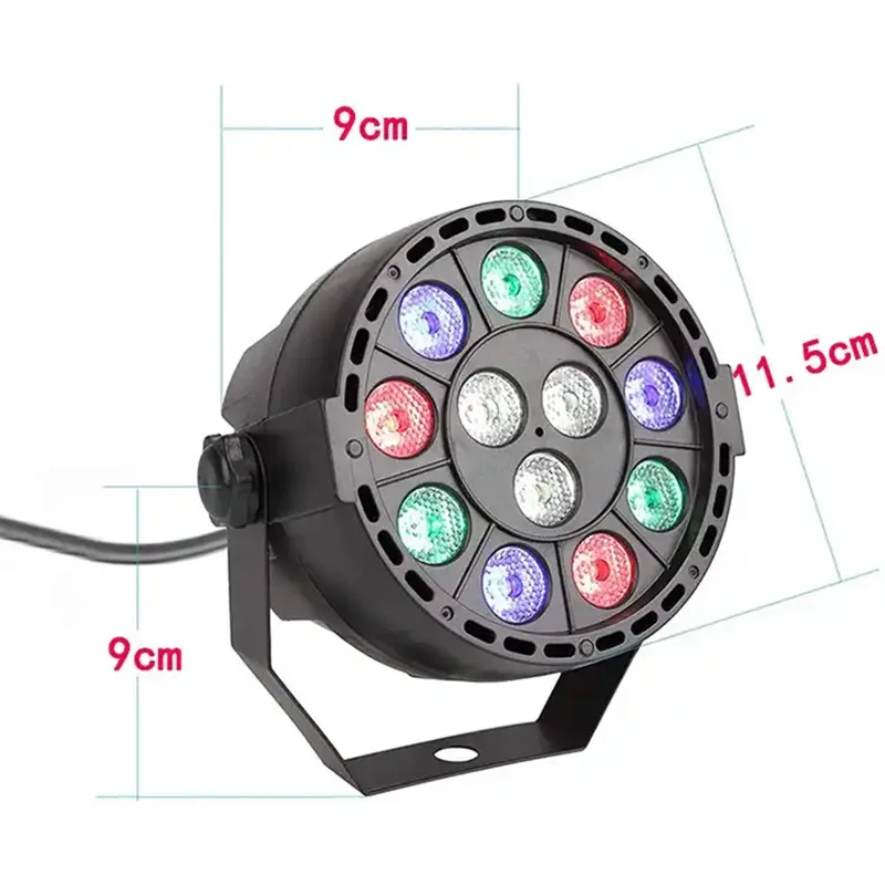 12W RGBW LED Par light LED Par Light DMX512 MINI Effect light Wedding DJ Disco Bar Club Party Stage Light Event Show