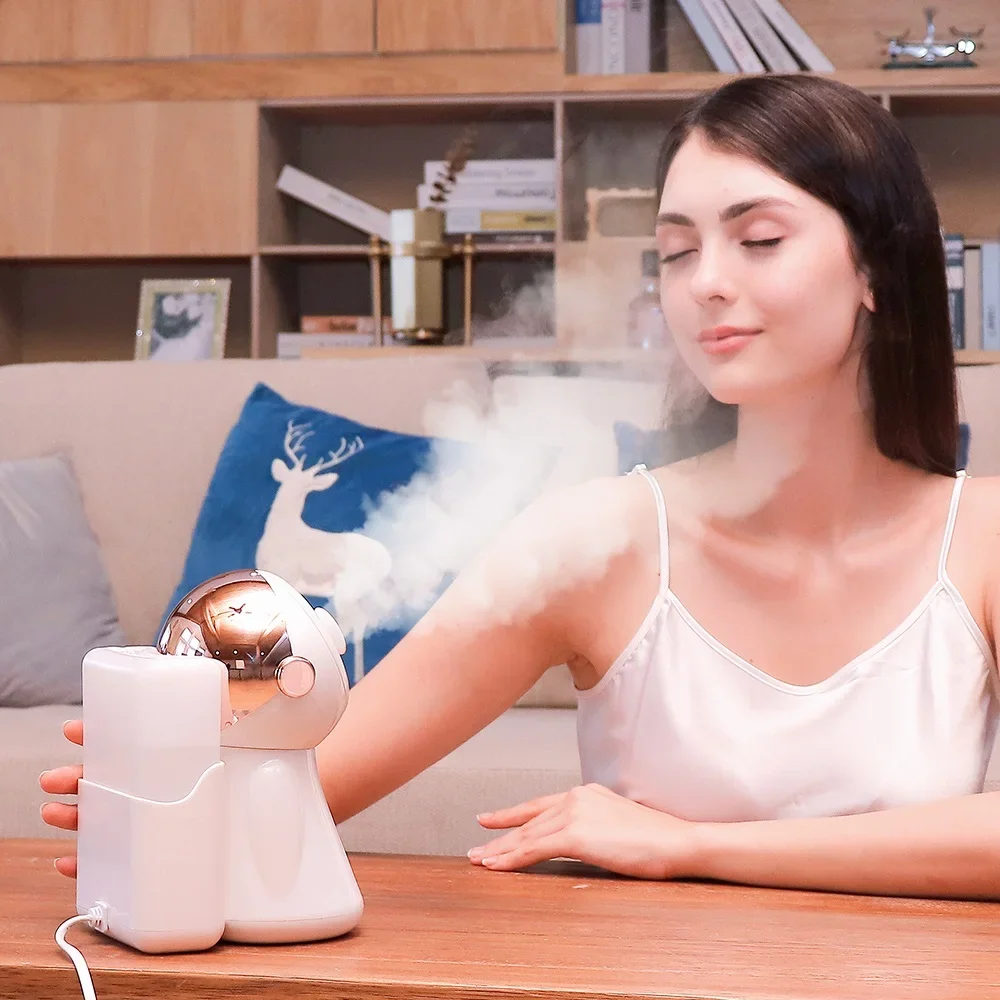 

Паровой спрей-небулайзер для лица 380 мл, нано-спрей, ионный распылитель, горячий пар, горячий компресс, увлажнитель кожи, спрей для лица, сауна, СПА