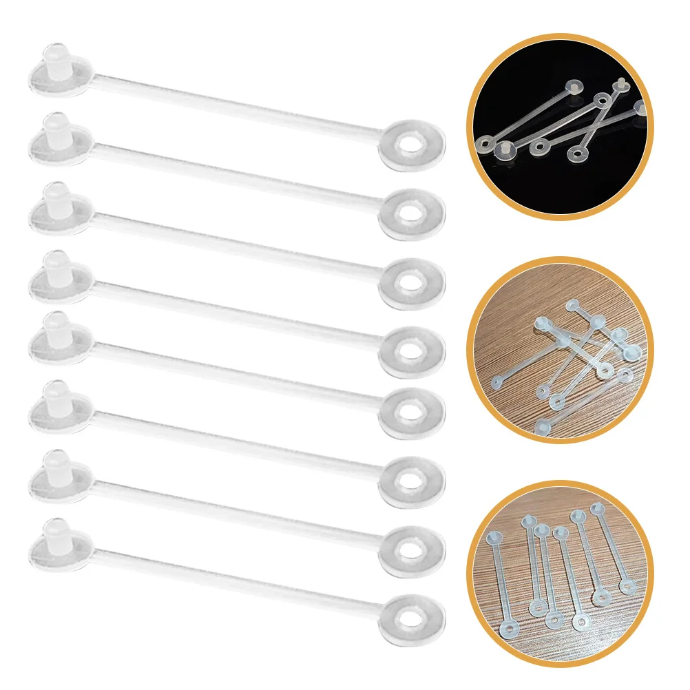 

150pcs Clear Tag Fasteners Round Head Lock Pin For Clothing Label Security Loops Retail Store Supplies Handicraft Sewing Tools