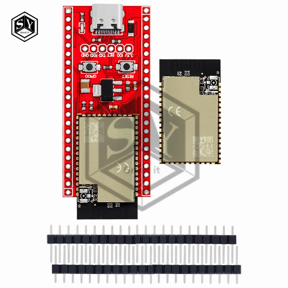 Type-C USB ESP32-S2-WR-00.M ESP32-S2 مجلس التنمية واي فاي MCU وحدة وحدة لاسلكية 32 بت قلب واحد لاردوينو