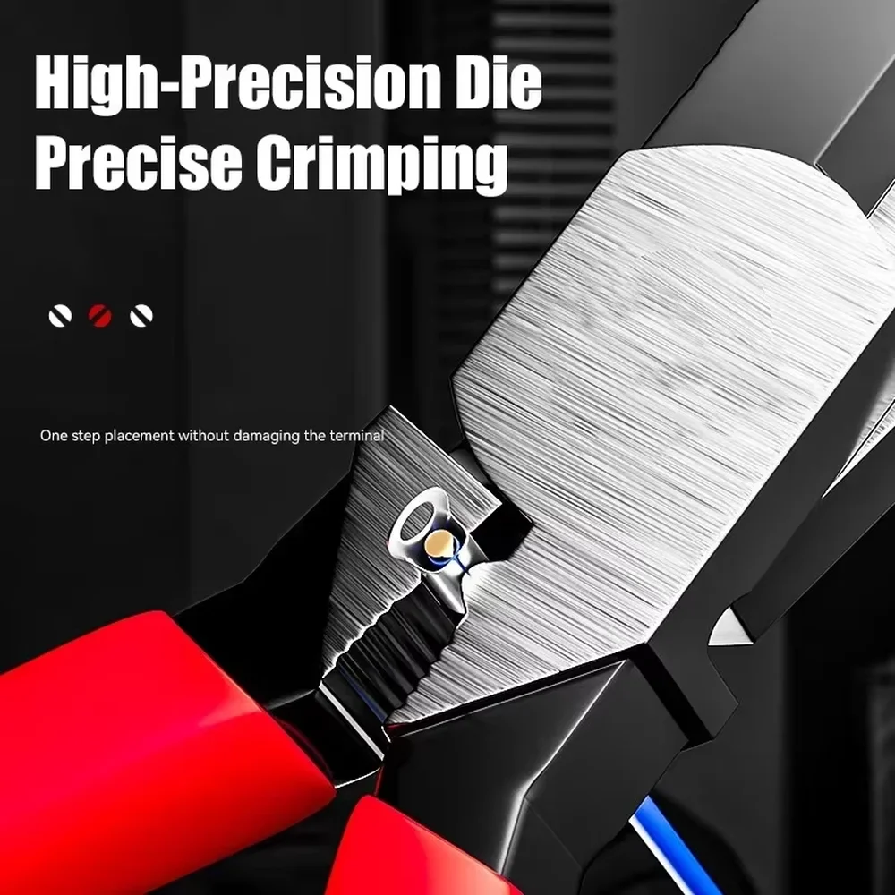 1Pcs 6 Inch Screw Extraction Pliers Anti-Slip Grip Fish Tail Design Slip Joint Pliers Safety Buckle Multifunctional