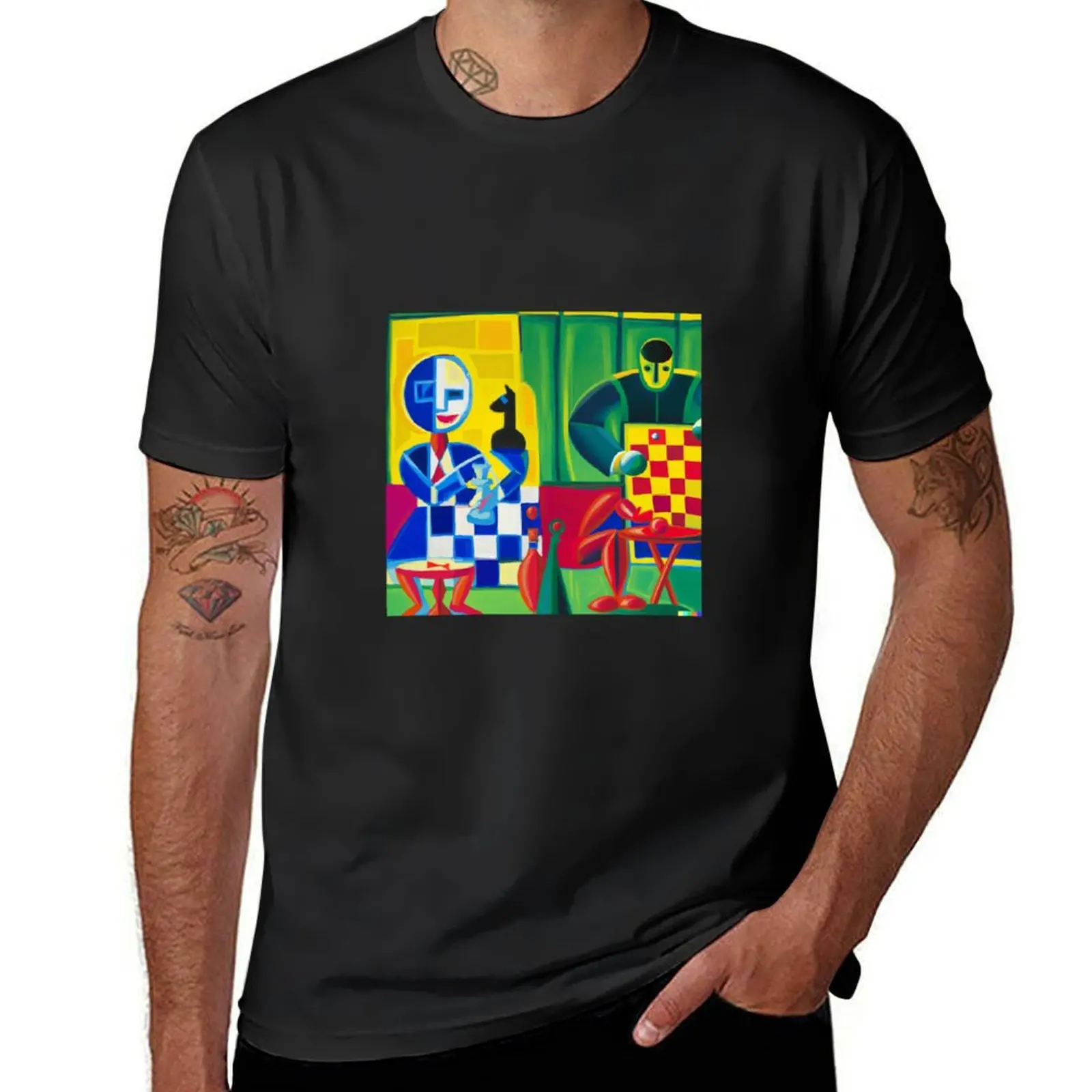 Matisse playing humanoid T-Shirt sublime customs design your own funnys Short sleeve tee mens big and tall t shirts