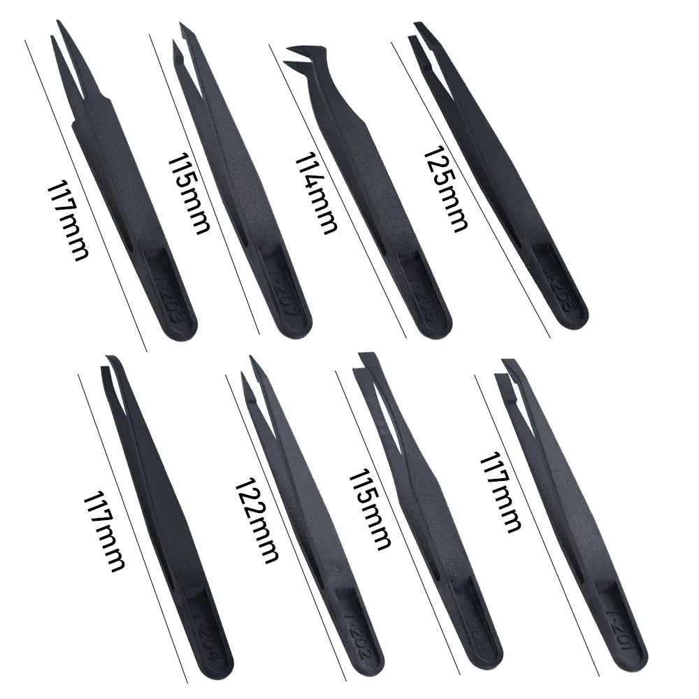 Anti Magnetic Curved Straight Home Working For Electronics Laboratory Work DIY Tools Maintenance Tools Repair Tools Tweezers