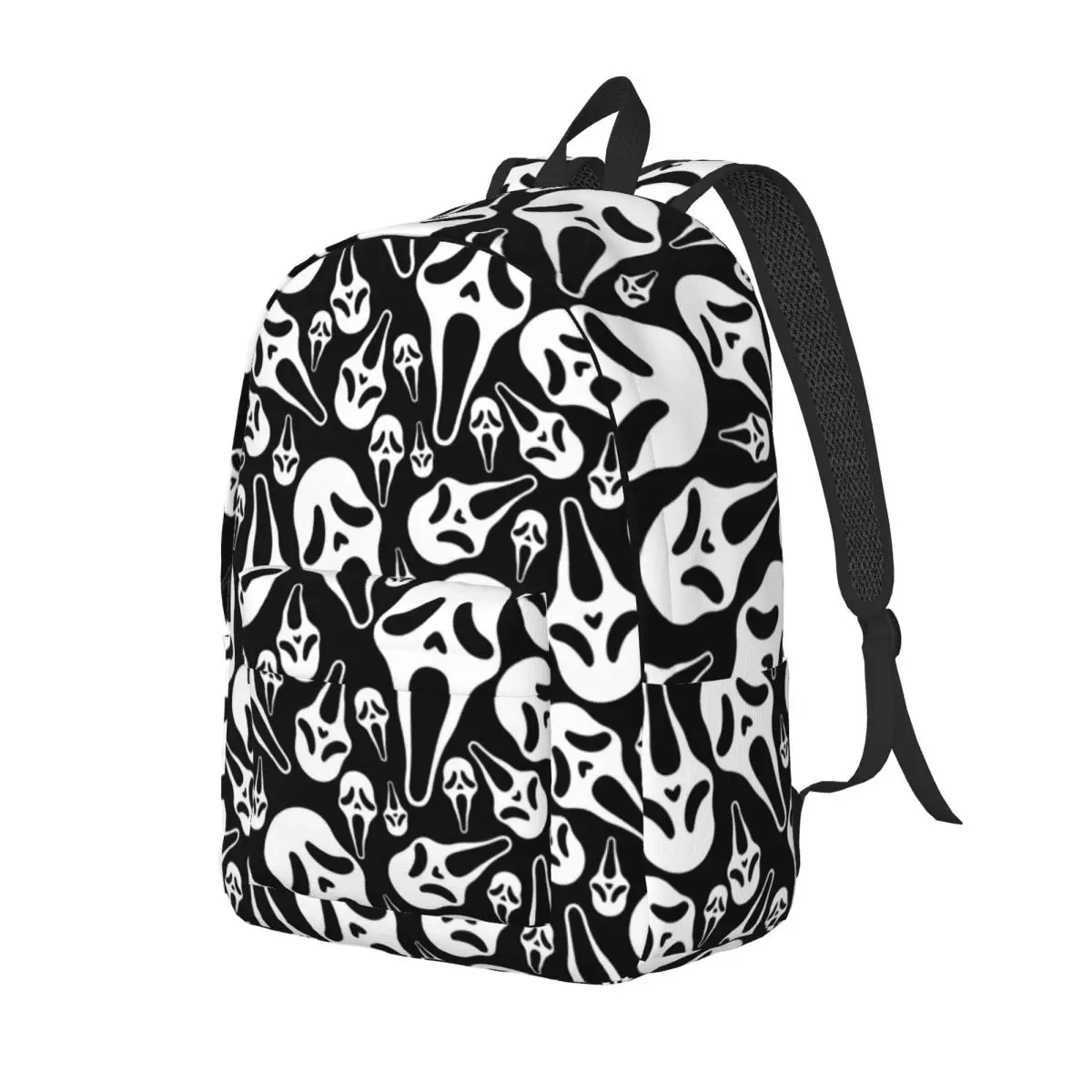 G-Ghostface-repeat Printed Lightweight Casual Schoolbag For School, Outdoor, Shopping, Office 15.7in 17.7in