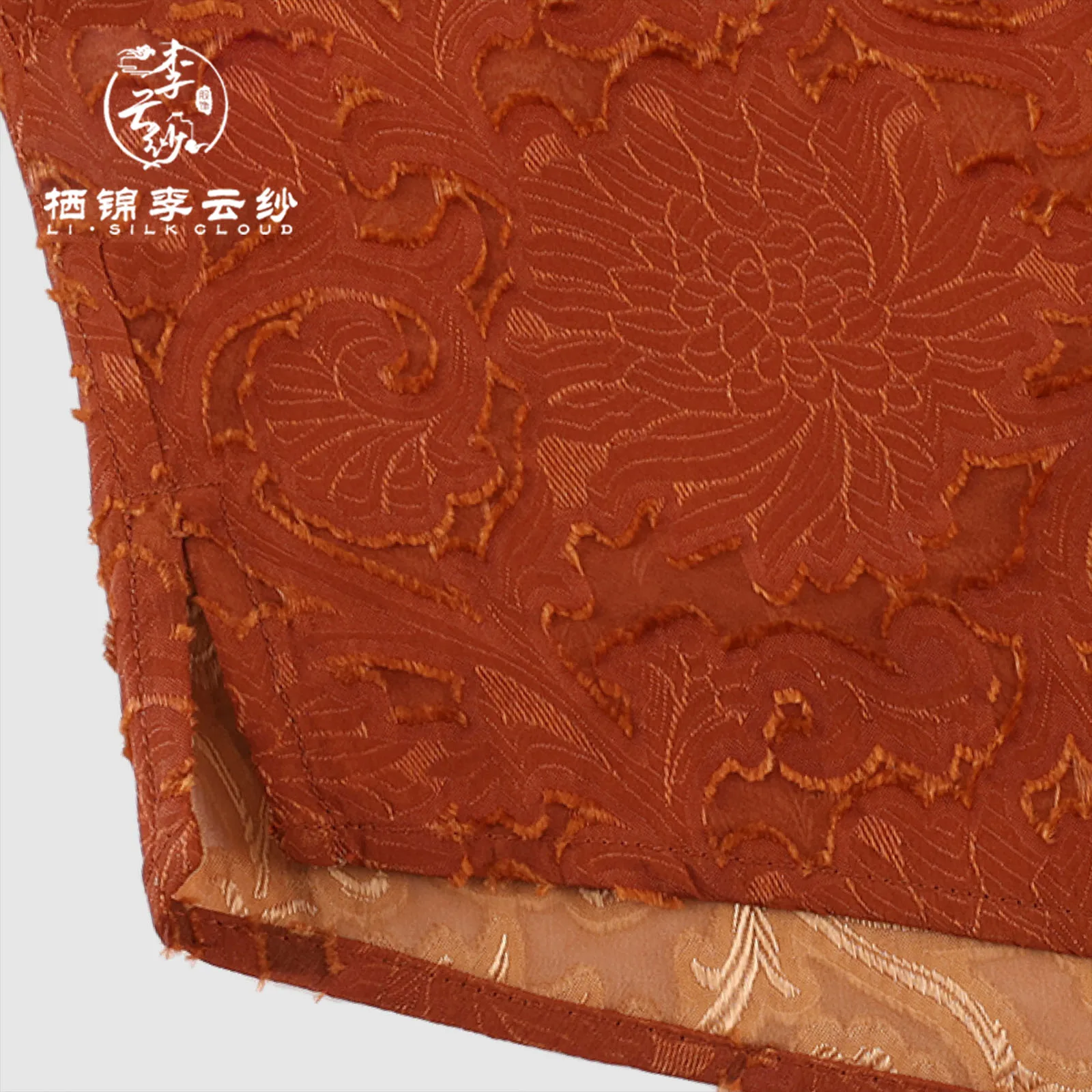 قميص LI SILK CLOUD 100% حرير التوت Xiangyunsha ذو 7 أكمام - أحمر صيني كلاسيكي، حاشية متأرجحة كبيرة، بلوزة شرقية تقليدية