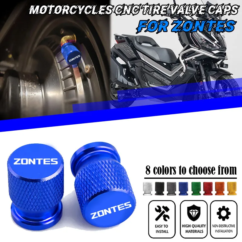 ل ZONTES 368G 368M/E/D/K 703F ADV 703RR G1 125 ZT125 ZT310 ZT310R ZT310T/V دراجة نارية عجلة الإطارات غطاء صمام غطاء جذع الإطارات ﻿