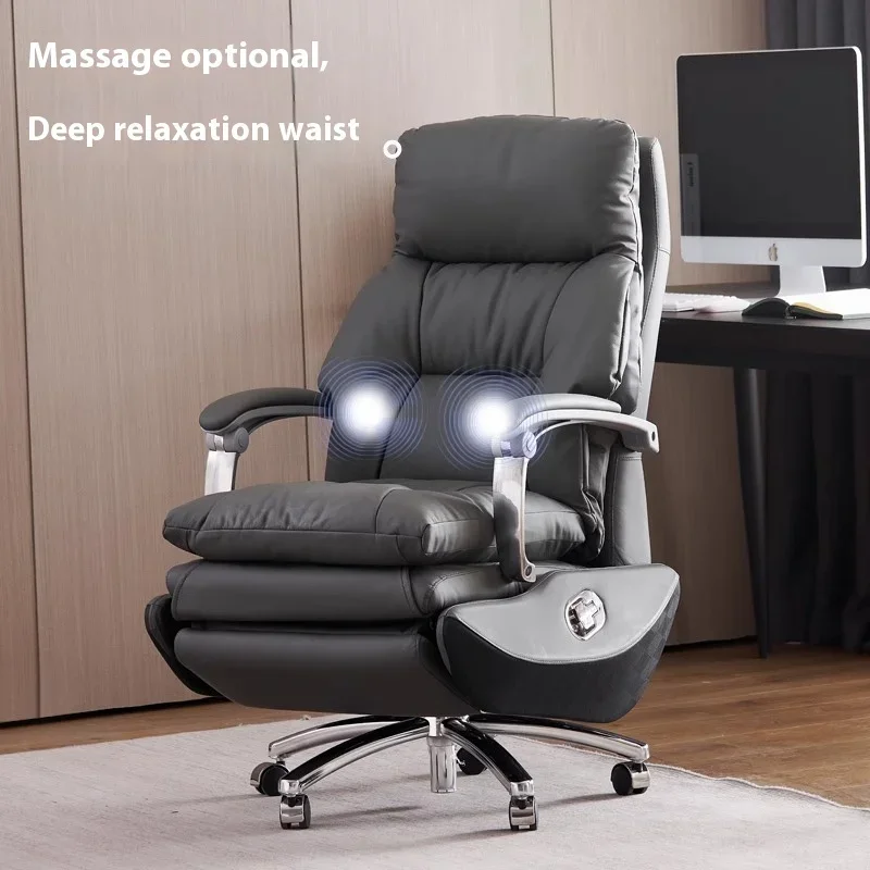 Headrest Electric Footrest 7-Point Vibrating Back Massaging Double Cushion Reception Counter For Business Home Office Furniture