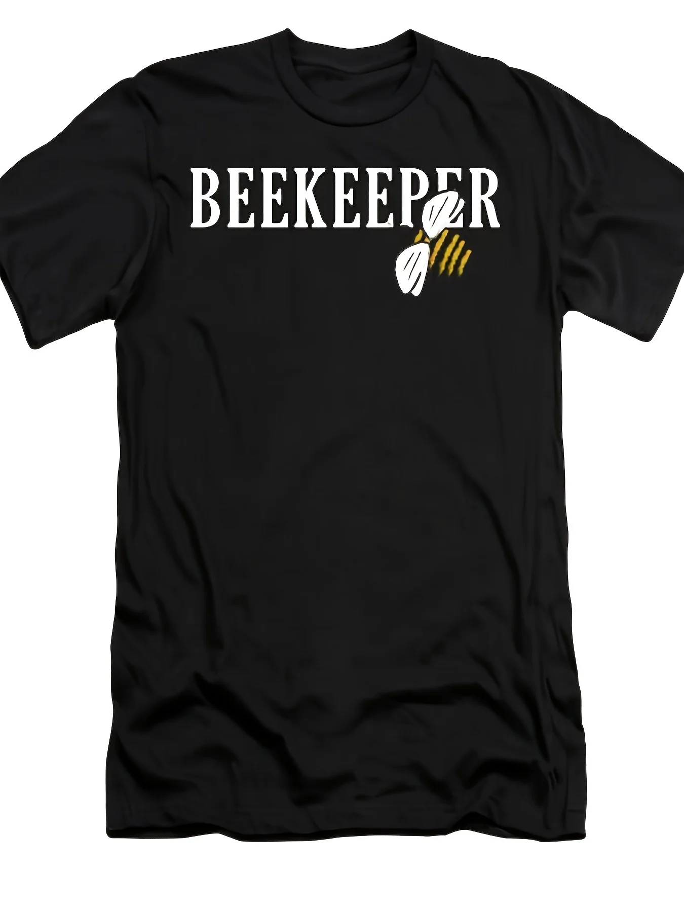 [Honey Bees Beekeeper Tshirt] Honey Bees Beekeeper Bee Keeper Farmer Beekeeping Tshirtretro Casual Short-Sleeved T-Shirt with a Round Neck and Printed Pattern, Suitable for Daily Commuting and Outdoor Activities,