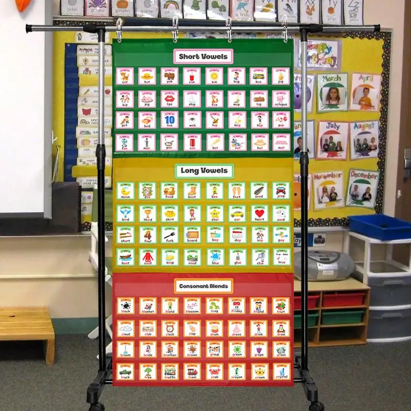 Standard Pocket Charts Pocket Chart For Teacher Lessons In A Classroom Or Home Use Learning Resource Standard Pocket Chart Gifts