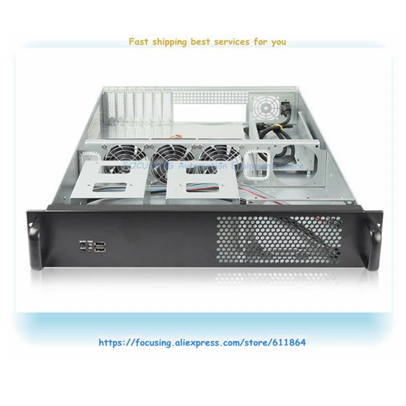 2U IPC 550 MM Deep Multi Hard Disk ATX Power Standard Rack Storage Monitoring Server Chassis