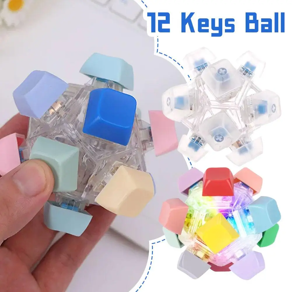 

Портативный светящийся брелок-антистресс для снятия напряжения с пальцев, новинка, игрушка-кнопка для снятия стресса, подвеска-брелок