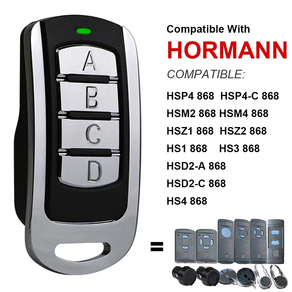 Marantec 868mhz 433MHz Digital D302 D304 Duplicator D382 D384 D313 321 Command 131 HORMANN HSM2 HSE2 HSM4 HS4 Berner BHS110