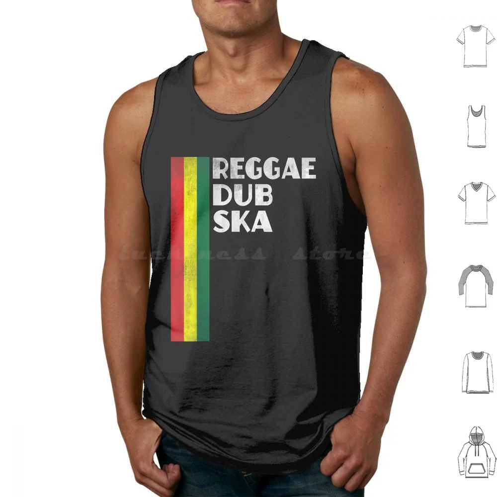 

Reggae Dub Ska Lover Record Player Fan Rasta Rastafari Cool Tank Tops Vest Sleeveless Dub Reggae Rasta Dub Music Reggae