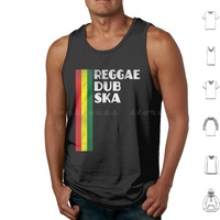 Reggae Dub Ska Lover Record Player Fan Rasta Rastafari Cool Tank Tops Vest Sleeveless Dub Reggae Rasta Dub Music Reggae