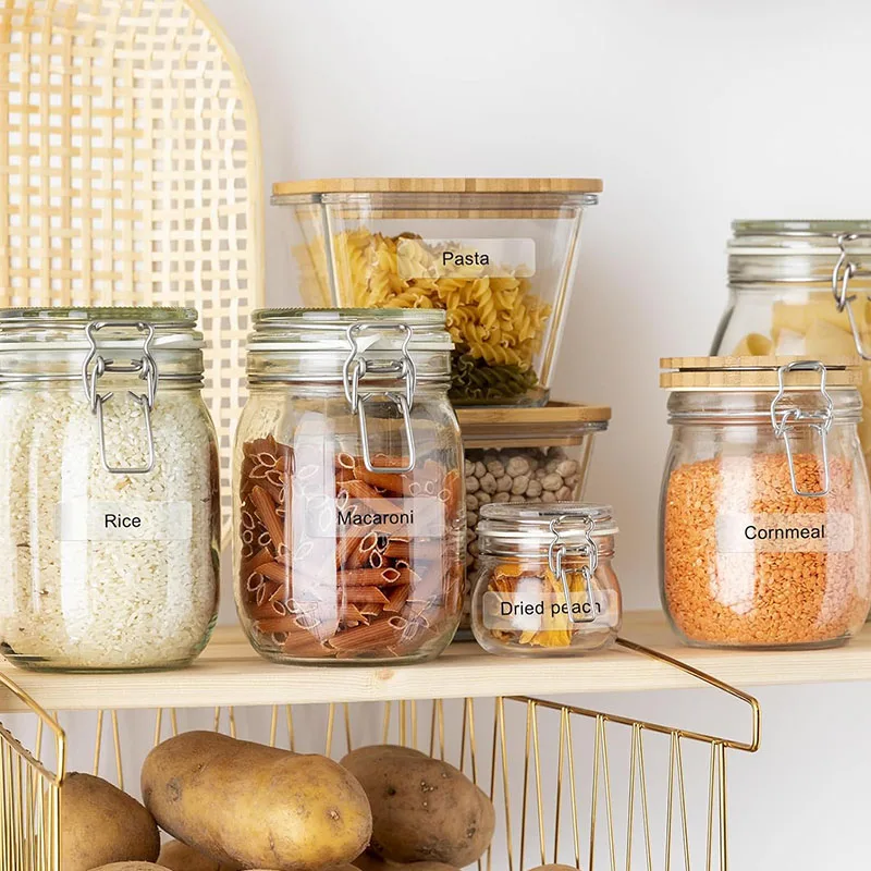 12x40mm Transparent Thermal Label Tape Roll Self-adhesive Waterproof Printable Name Sticker Paper Jar Cable Sort Tag For D30 P15