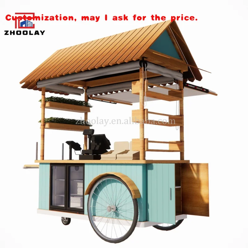 

custom.Mobile Market Stall Cart Trade Show Cart Street Vendor Stalls Food Stand Food Cart Handcart With Wheel