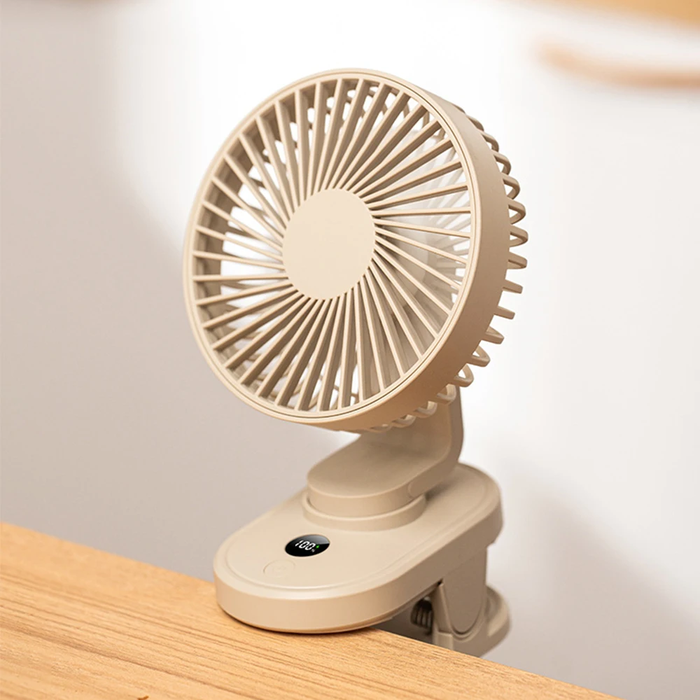 Mini Ventilador Portátil de Mesa Dupla Finalidade, Refrigeração a Ar Sem Fio, Pequeno Ventilador Elétrico, Carregamento USB, Bateria 1800mAh