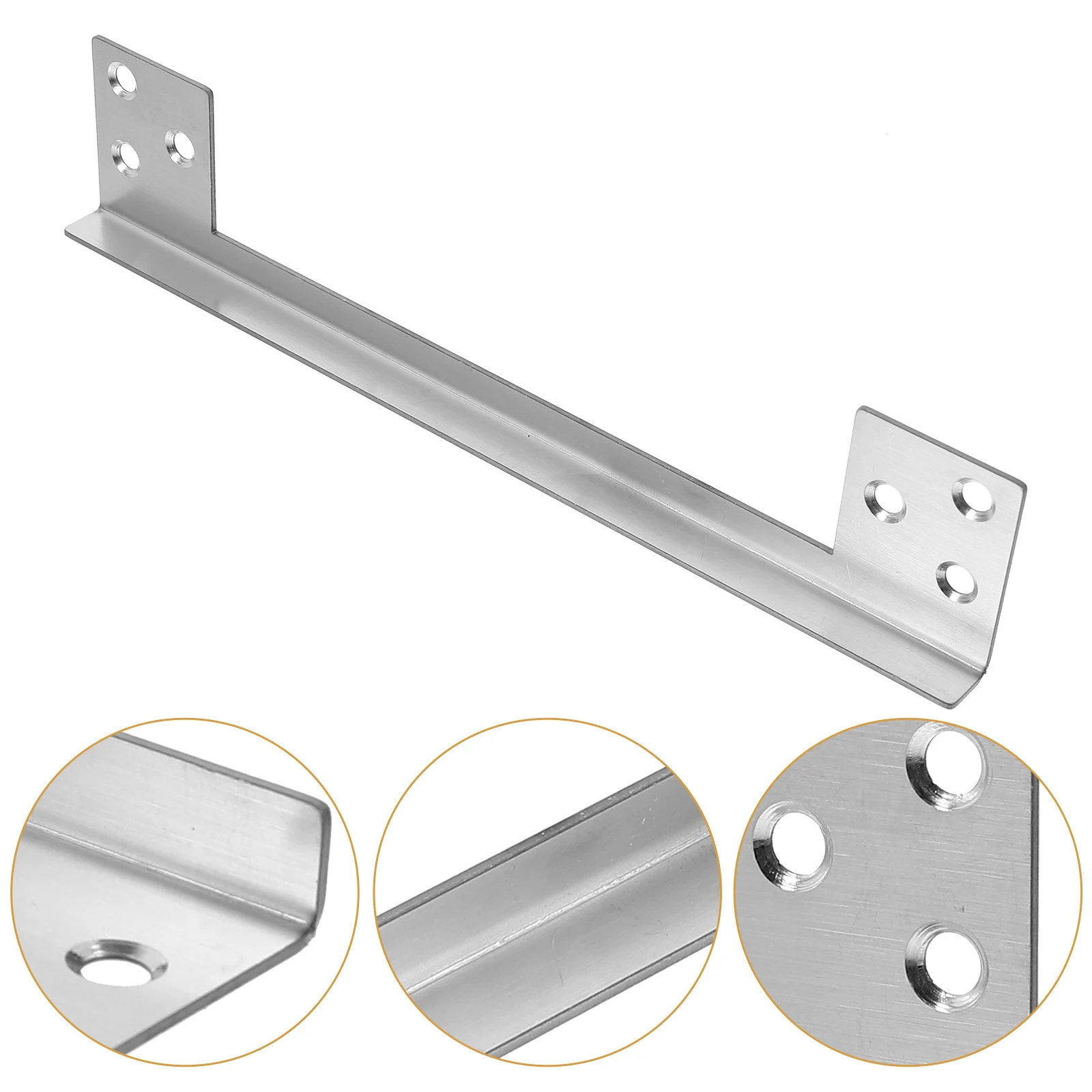 Door Latch Guard Lock Protector Plate Stainless Steel Security Covers Outdoor L-shaped Child