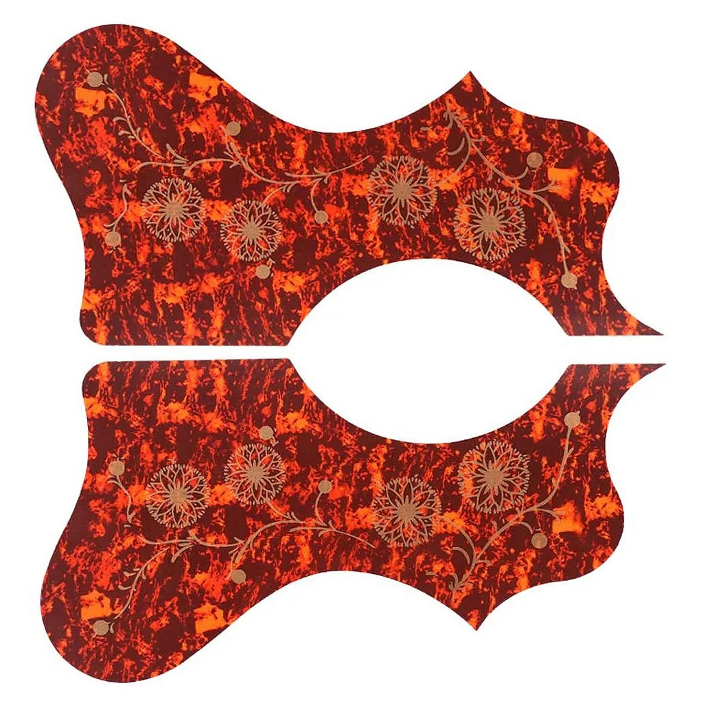 2Pack 41in Acoustic Guitar Pick Guard Anti-Scratch Parts Lewa/Prawa Ręka - Brązowy