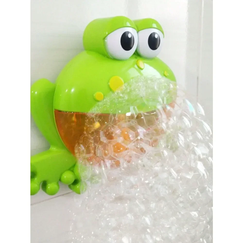 Frog Bubble Shower Bubble Maker Bath Toys Bubbling Making Machine Toy (The Shape And Color Of Some Accessories Are Random)