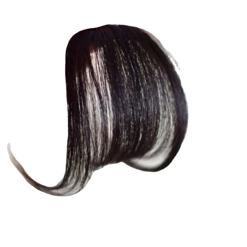 باروكة شعر صناعية للنساء مع هواء، خفيفة الوزن، غير مرئية، بدون خياطة، غرة وهمية، قطعة شعر على طراز مانغا الشهير