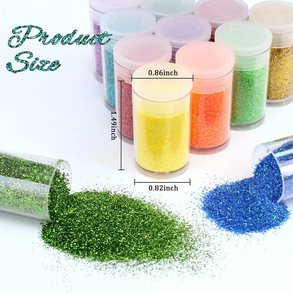 32 pçs/set prego glitter mix cores flocos da arte do prego y2k pó fino poeira uv gel polonês acrílico dicas de manicure diy ferramentas decoração *