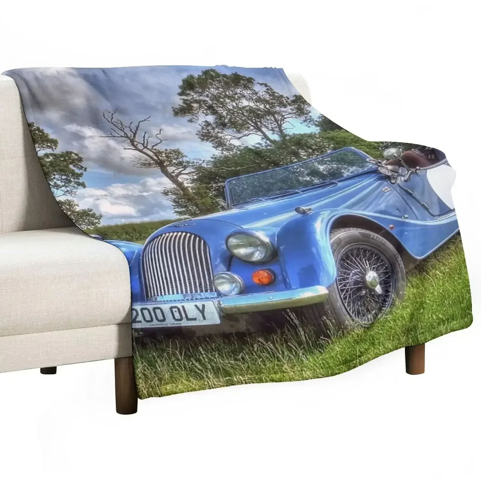 New Morgan Convertible Throw Blanket Warm Flannel Blanket for Couch Chair Bedroom