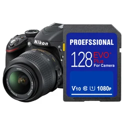 Class 10 SD Card 128GB 64GB 256GB U3 V60 Memory Card 64 128 gb SD Flash Card SD Memory Carte for Camera