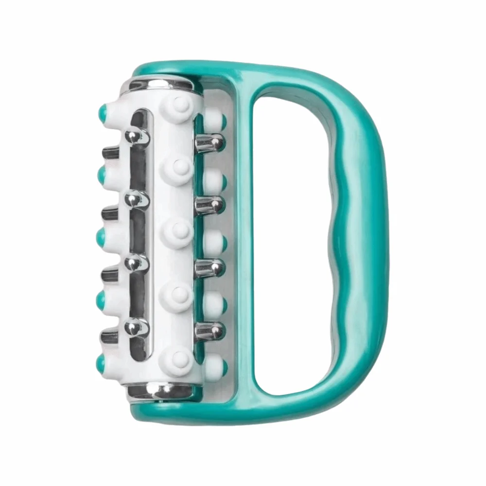 360° Rotating Handheld Cellulite Massager Portable Design Multi-Round Muscle Massage Roller Plastic Trigger Point