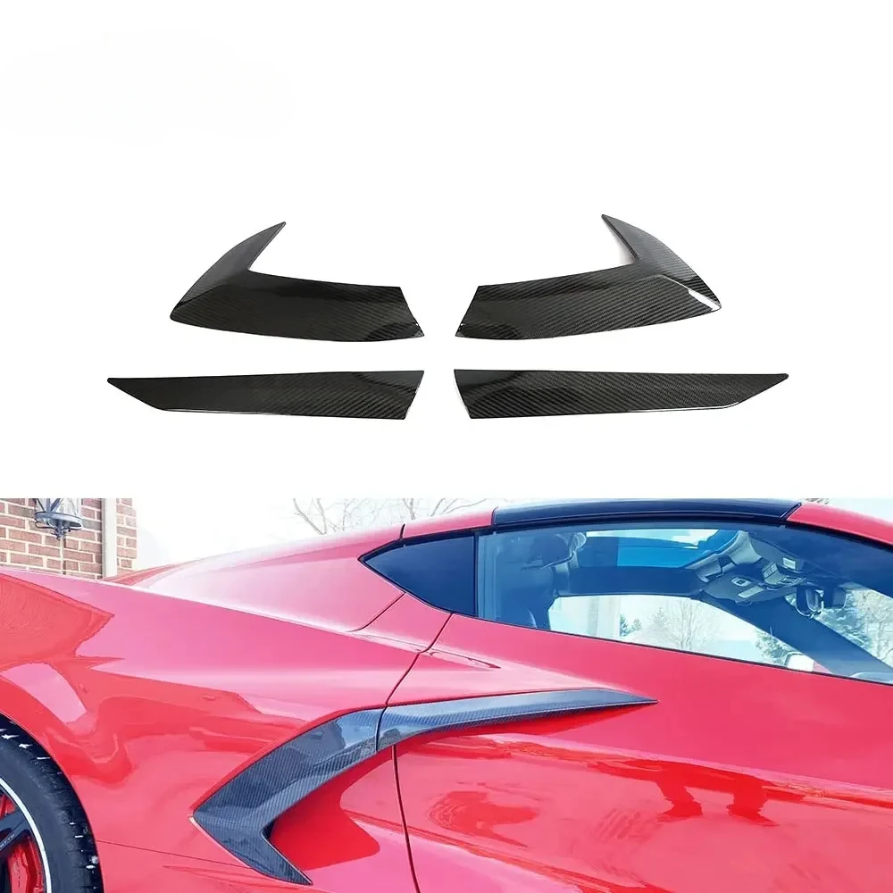 C8 Z51 Carbon Fiber Door Fender Trims for Chevrolet Corvette C8 Z51 Performance Coupe 2-Door 2020-2021