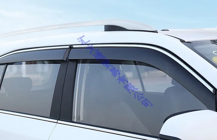 Plastic Exterior Visor Vent Shades Window Sun Rain Guard Deflector 4pcs For Hyundai ix35 2018 2019