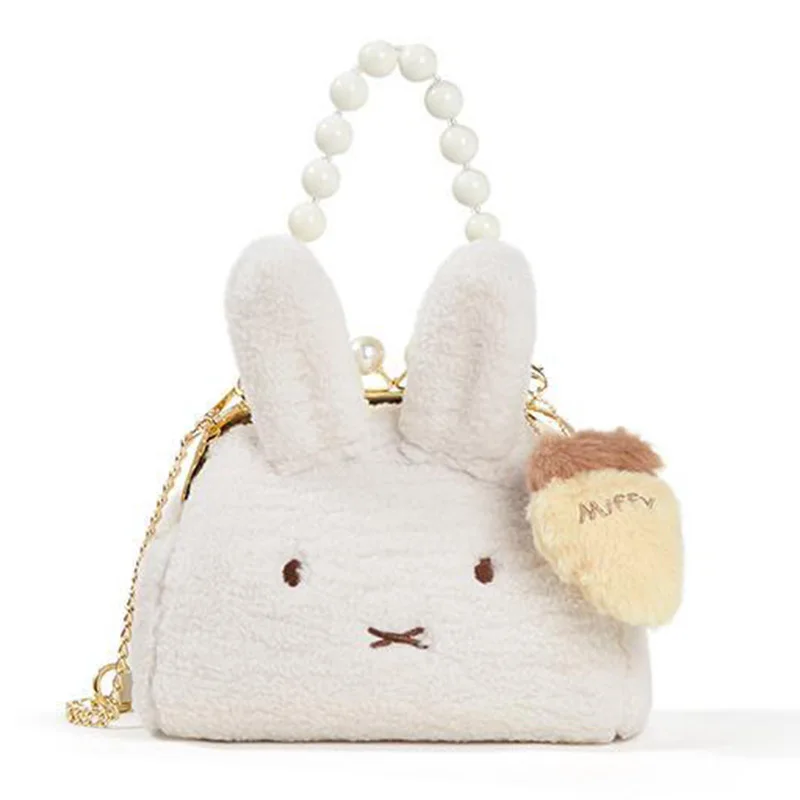 新しいかわいいミッフィーぬいぐるみハンドバッグかわいい漫画甘い女の子クリエイティブショルダーバッグ多用途ショッピングぬいぐるみアニメミッフィートートギフト