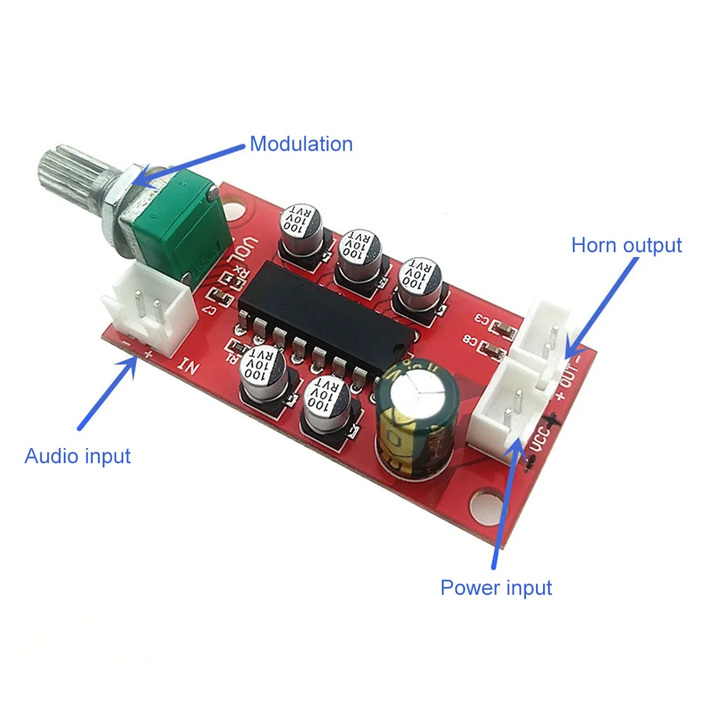 TEA2025L Mini Low Power Power Amplifier Board DC 3-10V Mono BTL Output Audio Power Amplifier Module With Volume Potentiometer