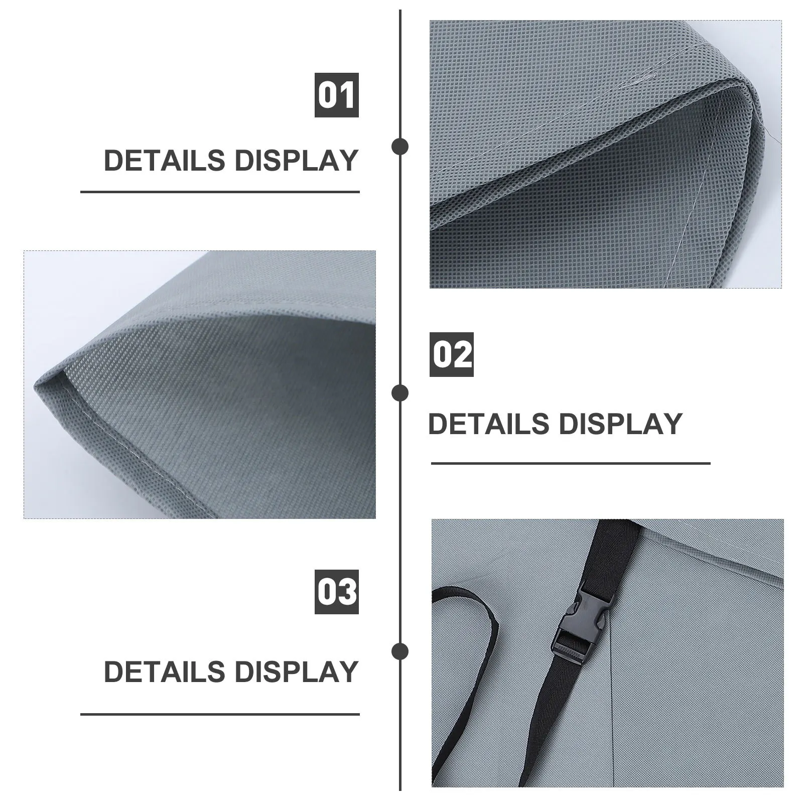 

1pc Waterproof Trailer Cover Universal Proof Rain Resistant Non-Woven Fabric Lightweight Foldable All Weather Outdoor