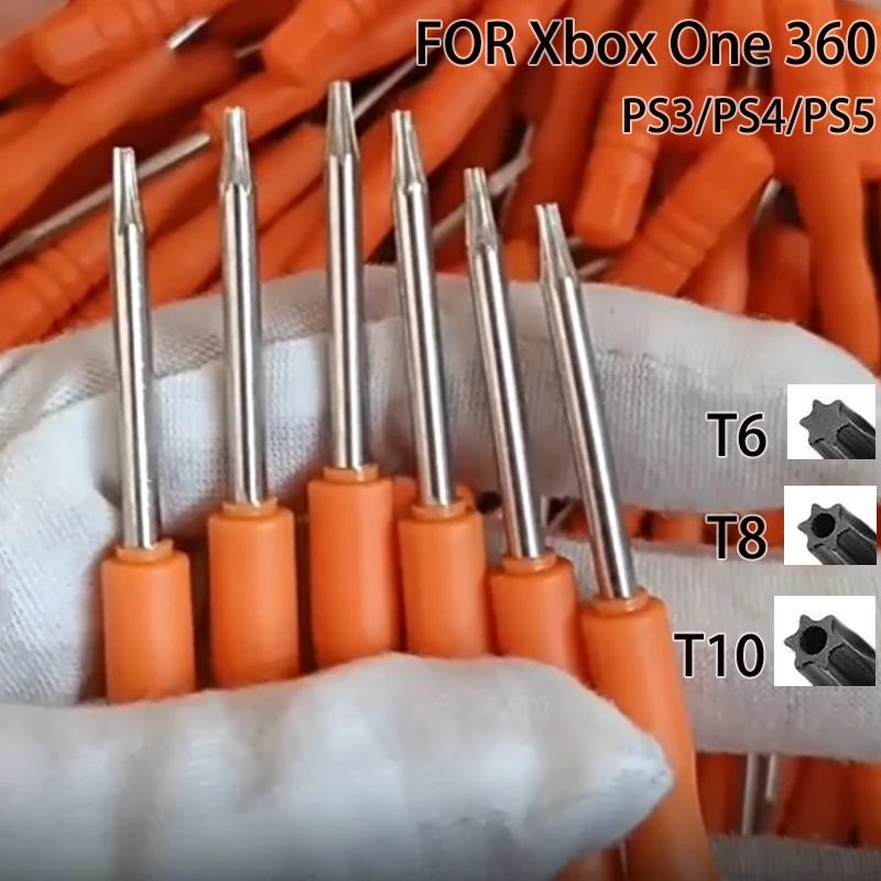 

Cltgxdd 10Piece Torx T6 T8 T10 Safety Screwdriver For Xbox One 360 Series PS3 PS4 PS5 Anti Tamper Hole Repair And Opening Tool