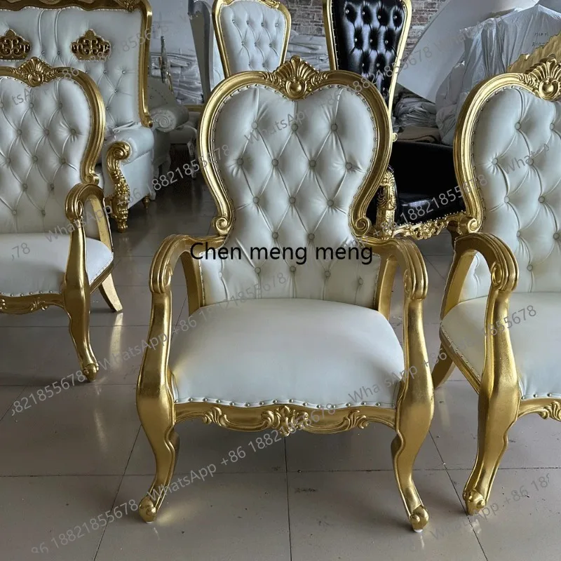 

Luxury King Classic Wood Carved Royal Wedding Throne Chair for Wedding Stage, Events, Hotels and Luxury Interior Decoration.