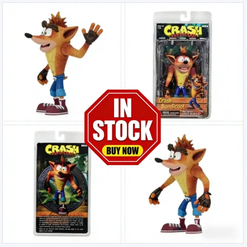 

IN stock NECA Figure Game Crash Bandicoot Sane Trilogy Action Figure Model Toys Bookshelf Ornament Birthday Present For Friends