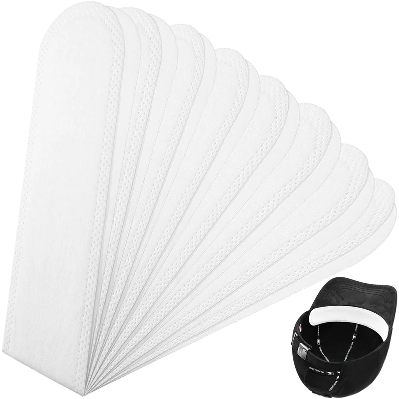 

30Pcs/Set Golf Hat Liner Cap Protection Insert Headband Sweatband Disposable Hat Liner Moisture Absorbing Sweat Pads