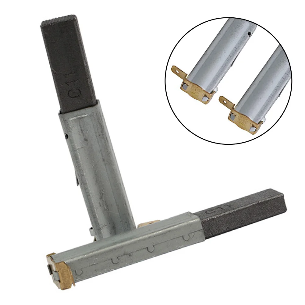 2pcs Vacuum Motor Carbon Brush Replacement Parts For Vacuum Systems Industrial Use Easy Installation